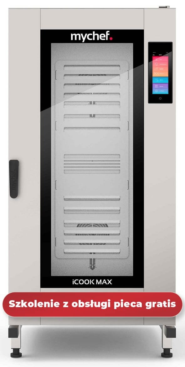 Piec konwekcyjno-parowy elektryczny | z wózkiem | automatyczny system myjący | 20xGN2/1 | 65,7 kW | 400 V | Mychef iCook MAX 202E TSC | System TSC  - najwyższa stabilność temperatury