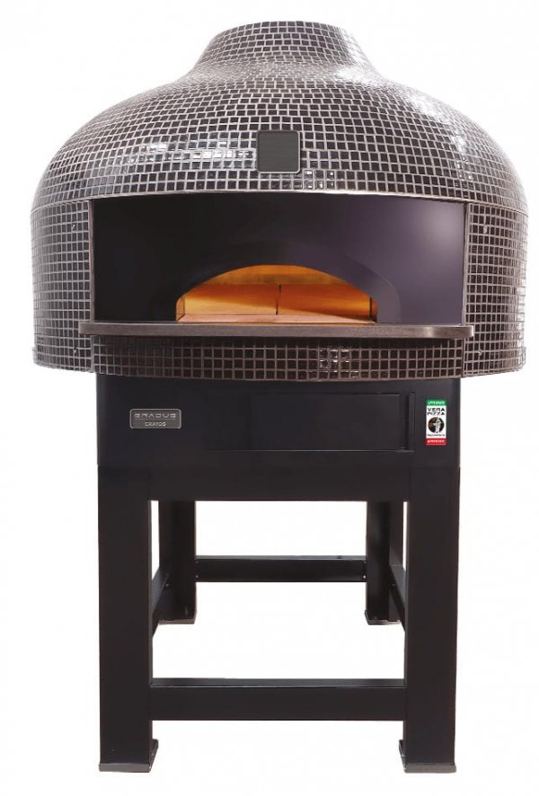 Piec do pizzy neapolitańskiej CRATOS 9 Mosaico | elektryczny | 9x?30 cm | 2x400x600 mm | 15,25 kW | 1600x1635x1490 mm