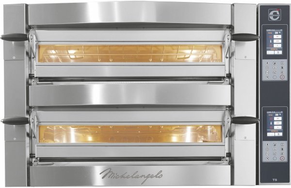 Piec do pizzy elektryczny Cuppone Michelangelo | dwukomorowy | panel dotykowy | 9+9x35 | ML935/2 TS