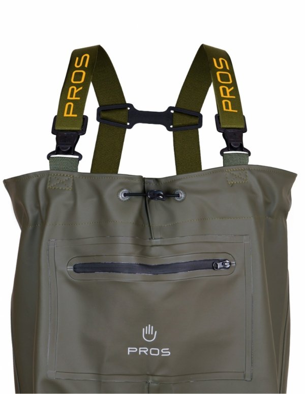 WATERPROOF CHEST WADERS PREMIUM 400P WITH KNEE REINFORCEMENT SBP01