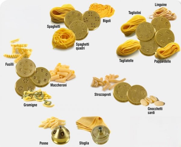 Matryca formująca do maszynki do makaronu Ciao Pasta 10 Fusilli 8,4 mm 3P