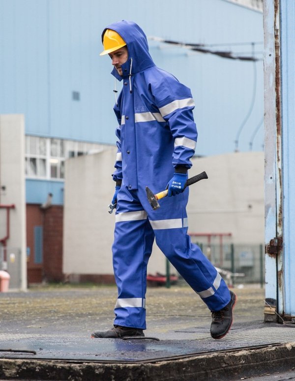 WATERPROOF OVERALLS WITH REFLECTIVE TAPES 104/R