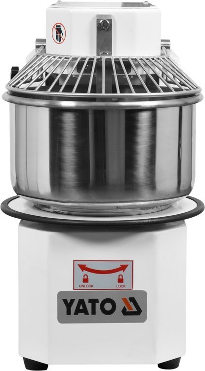 MIKSER SPIRALNY 20L, STAŁA PRĘDKOŚĆ Z UCHYLNĄ GŁOWICĄ, 1100 W