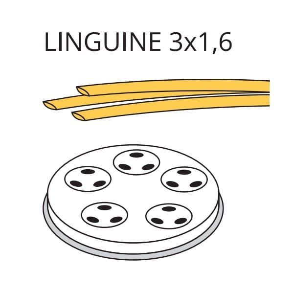 Matryca formująca do maszynki do makaronu PF15E i MPF1.5N LINGUINE 3 x 1.6 - 3 mm