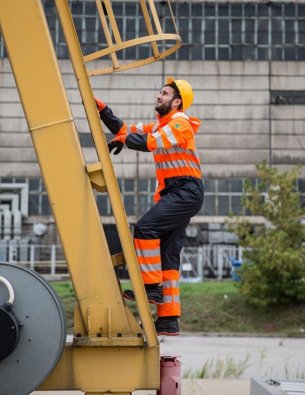 Kombinezon wodoochronny ostrzegawczy dwu kolorowy 4284 Aj Group - PROS