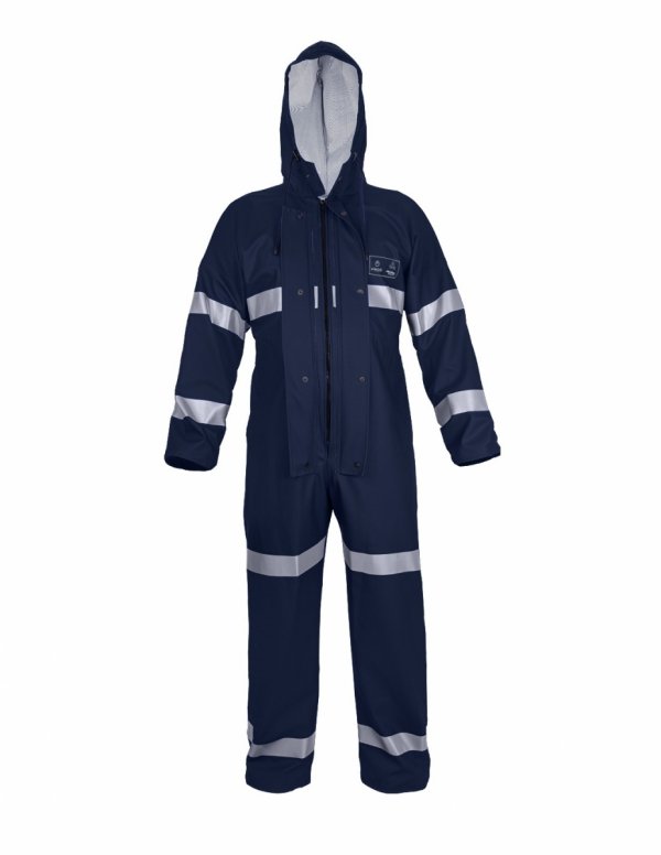 WATERPROOF OVERALLS WITH REFLECTIVE TAPES 104/R