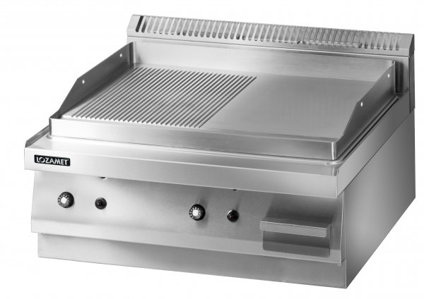 Grill płytowy gazowy (płyta podwójna 1/2 ryflowana) lgg.625 Lozamet