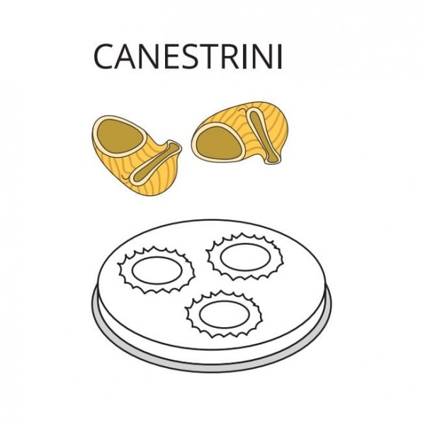 Matryca formująca do maszynki do makaronu PF80E i MPF8N CANESTRINI - ? 16 mm