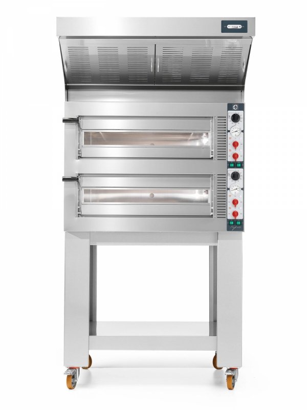 Piec do pizzy elektryczny Cuppone Tiepolo | dwukomorowy | 4+4x35 | TP435/2CM