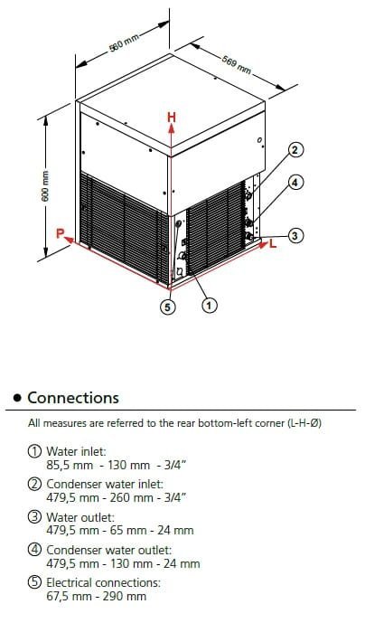 Łuskarko-Grudkarka Frozen Snow | 160 kg/24h | system chłodzenia powietrzem | GM360A