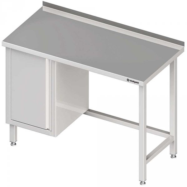 stół przyścienny z szafką (L),bez półki 1500x700x850 mm