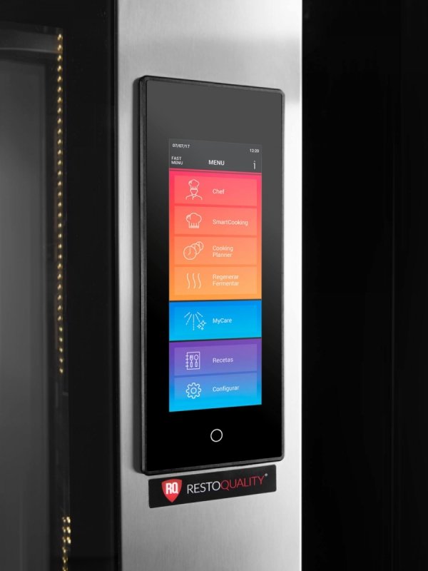 Piec konwekcyjno-parowy elektryczny | z wózkiem | piekarniczo-cukierniczy | automatyczny system myjący | 16x600x400 |  34,7 kW | 400 V | Mychef iBake MAX 16E TSC | System TSC - najwyższa stabilność temperatury