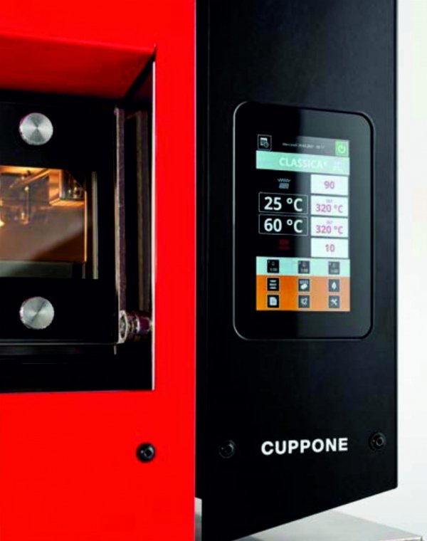 Piec do pizzy elektryczny Cuppone Home HE 400 | jednokomorowy | panel dotykowy | 400x400 mm | HE400/1 TS/FY | żółty