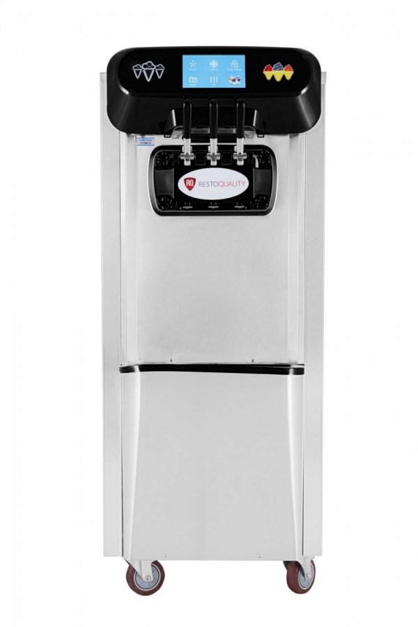 Maszyna do lodów włoskich | automat do lodów soft | 2 smaki + mix | nocne chłodzenie | pompa napowietrzająca | wolnostojąca | 2x8 l
