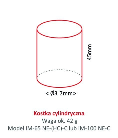 Kostkarka do lodu Hoshizaki IM-240XWNE-HC-C | 205 kg/24h | chłodzona wodą | kostka cylinder | ? 37x45 mm