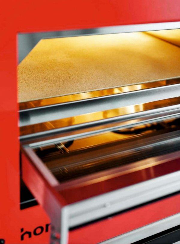 Piec do pizzy elektryczny Cuppone Home HE 400 | jednokomorowy | panel manualny | 400x400 mm | HE400/1 TM/FB | niebieski