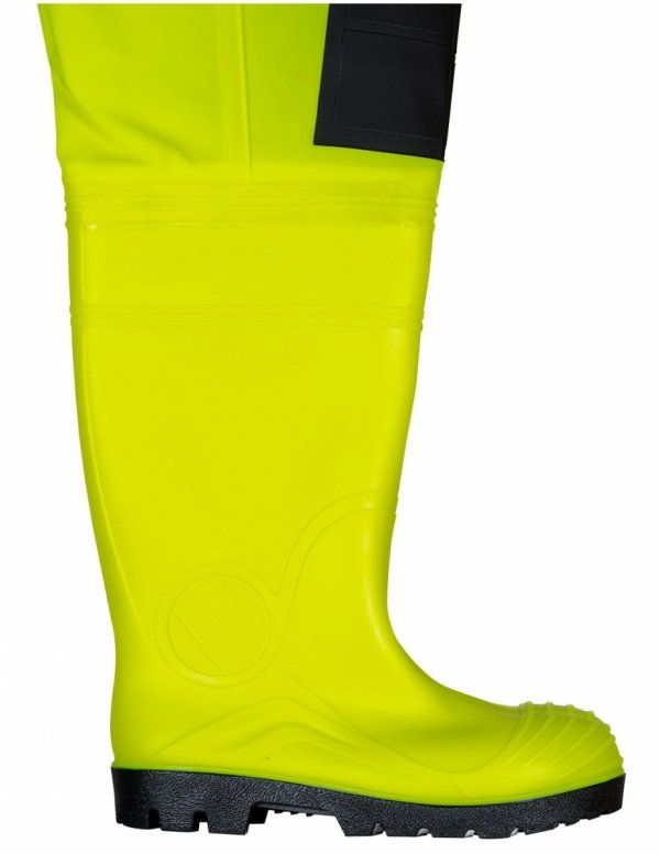 Spodniobuty Max ze wzmocnieniem kalosz typ S5 w kolorach fluo