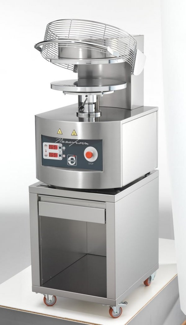 Prasa do ciasta do pizzy Cuppone Pizzaform | ?35-38 cm | 400 placków/h | 4,2 kW | PZF/35DS