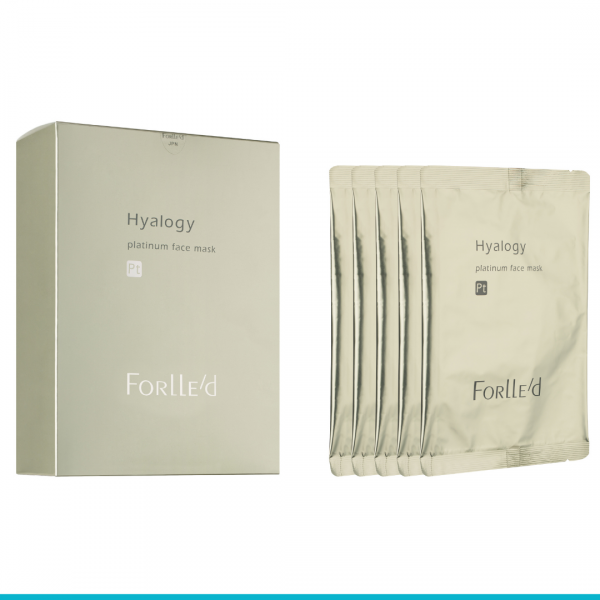 Hyalogy Platinum Face Mask maska przeciwstarzeniowa  w płacie 5 szt. 