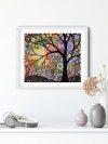 Haft Diamentowy Drzewo Tysiąca Kolorów 45x55 cm