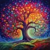 Haft Diamentowy Magiczne Drzewo Barw 45x45