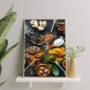 Malowanie Po Numerach Zestaw Przyprawy w Kuchni 40x50