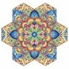 Haft Diamentowy - Podkładka Podkładki pod szklanki - Plaster Miodu - Mandala 2