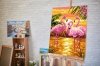Malowanie Po Numerach Zestaw Flamingi o Zachodzie Słońca 40x50