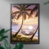 Malowanie Po Numerach Zestaw Palmy na Brzegu 40x50