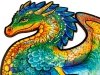 Puzzle Drewniane Magiczny Smok A3