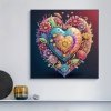 Haft Diamentowy Kwiecista Miłość 30x30 cm