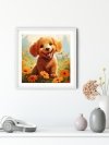 Haft Diamentowy Radosne Życie Psa 35x35 cm