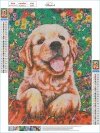 Haft Diamentowy Przyjaciel w Ogrodzie 30x40 cm