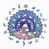 Puzzle Drewniane Piękny Paw A3