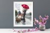 Haft Diamentowy Zakochana Para Dworzec 45x60 cm K