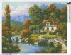 Haft Diamentowy Sielski Krajobraz 60x75 cm