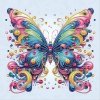 Haft Diamentowy Motyl Barw 30x30 cm
