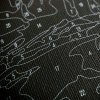 Malowanie Po Numerach Czarne Płótno Zestaw Czarna Papuga 40x50