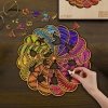 Puzzle Drewniane Mandala Kolorów M