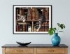 Haft Diamentowy Kot Bibliotekarz 55x75 cm K