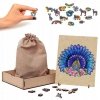 Puzzle Drewniane Piękny Paw A3