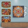 Haft Diamentowy Płomienna Mandala 30x30 cm