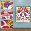 Haft Diamentowy Kolorowe Pandy 30x30 cm