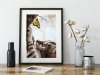 Haft Diamentowy Kotek z Motylkiem 35x45 cm