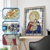 Haft Diamentowy Matka Boska z Jezusem 30x40 cm
