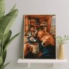 Malowanie Po Numerach Zestaw Kawa i Pies 40x50