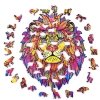 Puzzle Drewniane Groźny Lew A3