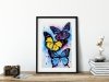 Haft Diamentowy Kolorowe Motyle 30x40 cm