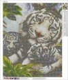 Haft Diamentowy Tygrysia Rodzina 45x55 K