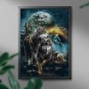 Malowanie Po Numerach Zestaw Wilki w Górach 40x50